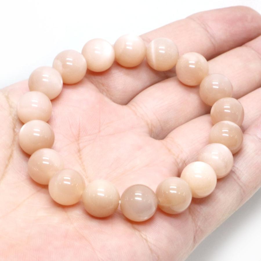 パワーストーン 天然石 ブレスレット オレンジムーンストーン 丸玉 10mm 数珠 念珠 Bracelet お試し価格 |  | 04