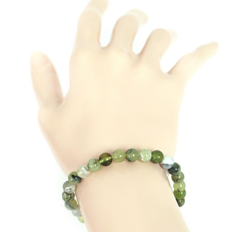 パワーストーン 天然石 ブレスレット グリーンオパール（ドラゴンアイ） 丸玉 6mm 数珠 念珠 Bracelet お試し価格 |  | 02