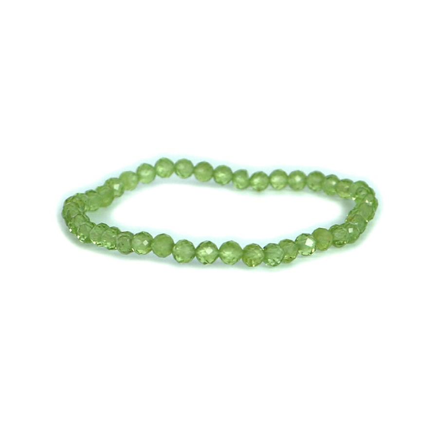 パワーストーン 天然石 ブレスレット ペリドット カット 4ｍｍ 数珠 念珠 Bracelet お試し価格 | 