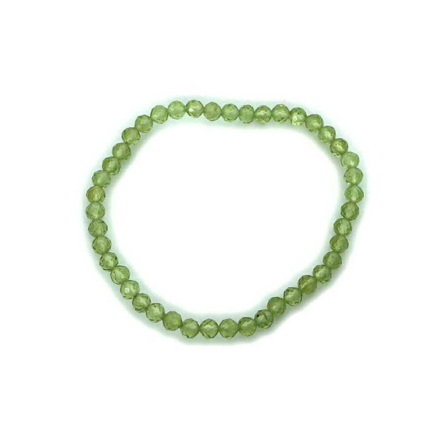 パワーストーン 天然石 ブレスレット ペリドット カット 4ｍｍ 数珠 念珠 Bracelet お試し価格 |  | 01