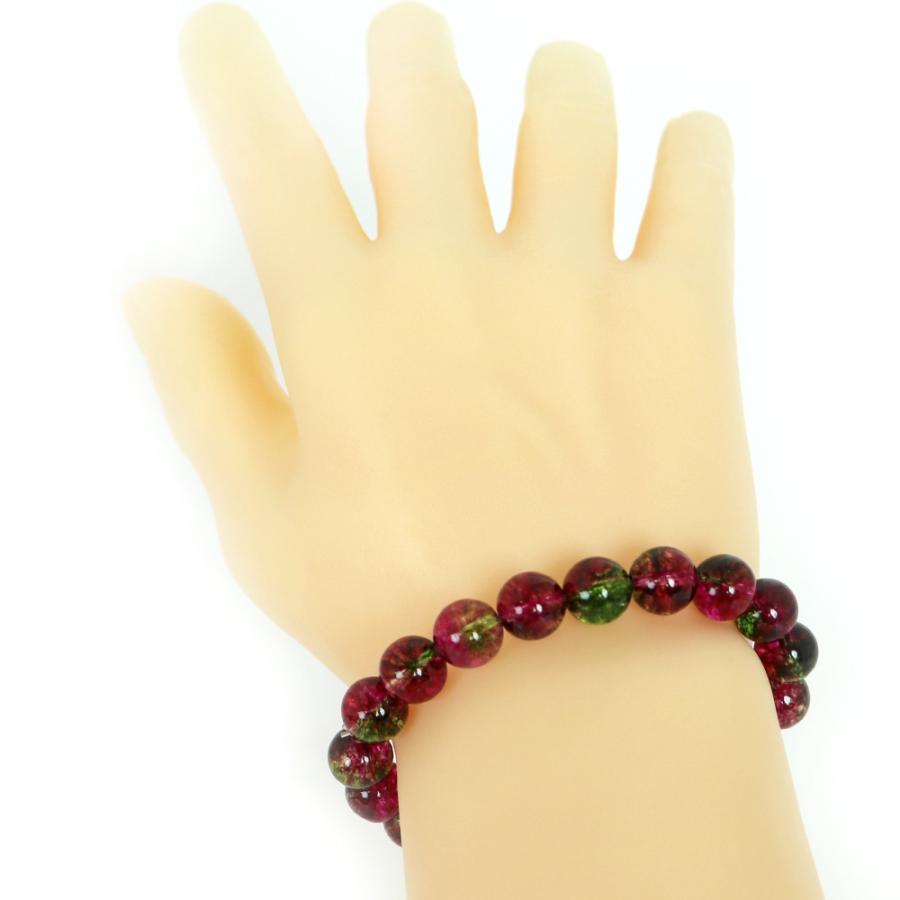 パワーストーン 天然石 ブレスレット クォーツ（染め）ウォーターメロン 丸玉 8mm 数珠 念珠 Bracelet お試し価格 |  | 03