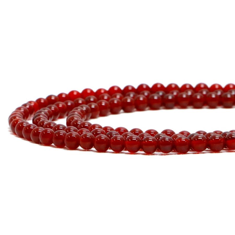 パワーストーン 天然石 ブレスレット レッドアゲート 丸玉 4mm 数珠 念珠 Bracelet お試し価格 |  | 10