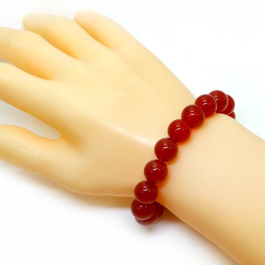 パワーストーン 天然石 ブレスレット レッドアゲート 丸玉 12mm 数珠 念珠 Bracelet お試し価格 |  | 02