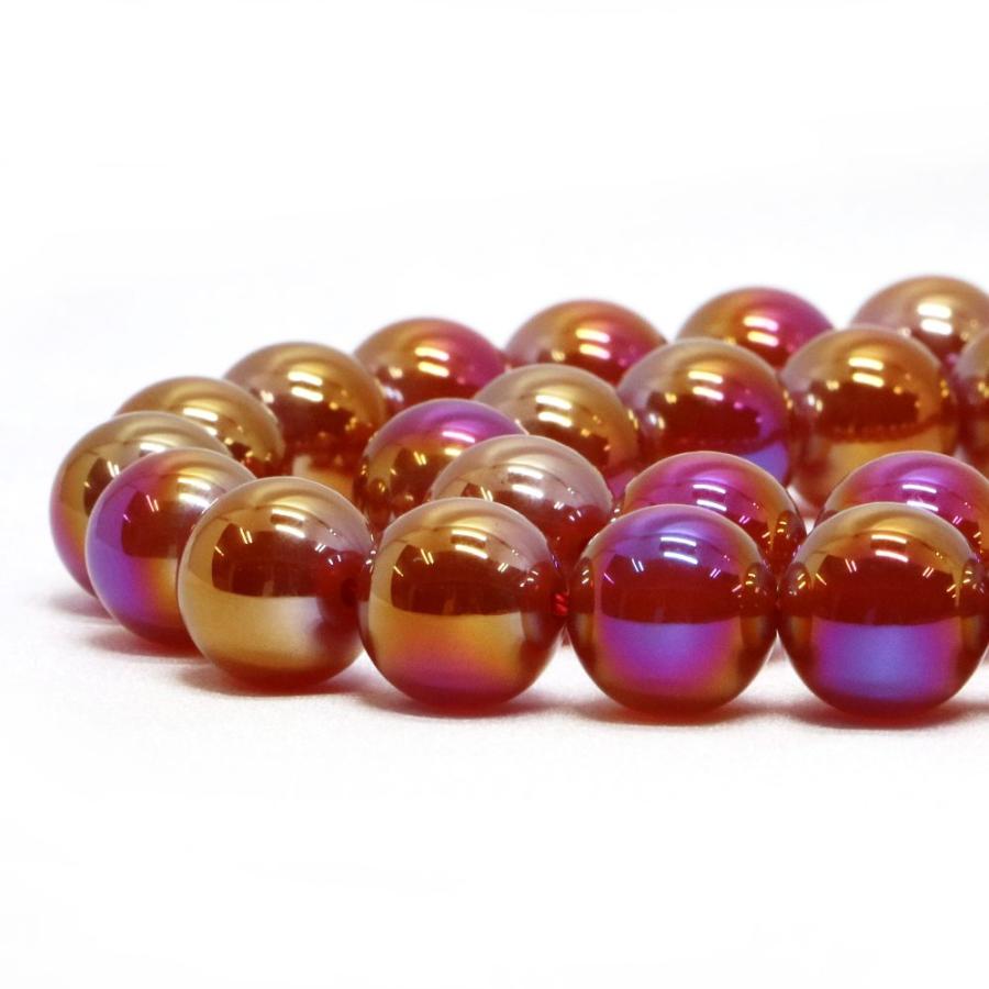 パワーストーン 天然石 ブレスレット レッドアゲートオーラ 丸玉 10mm 数珠 念珠 Bracelet お試し価格 |  | 10