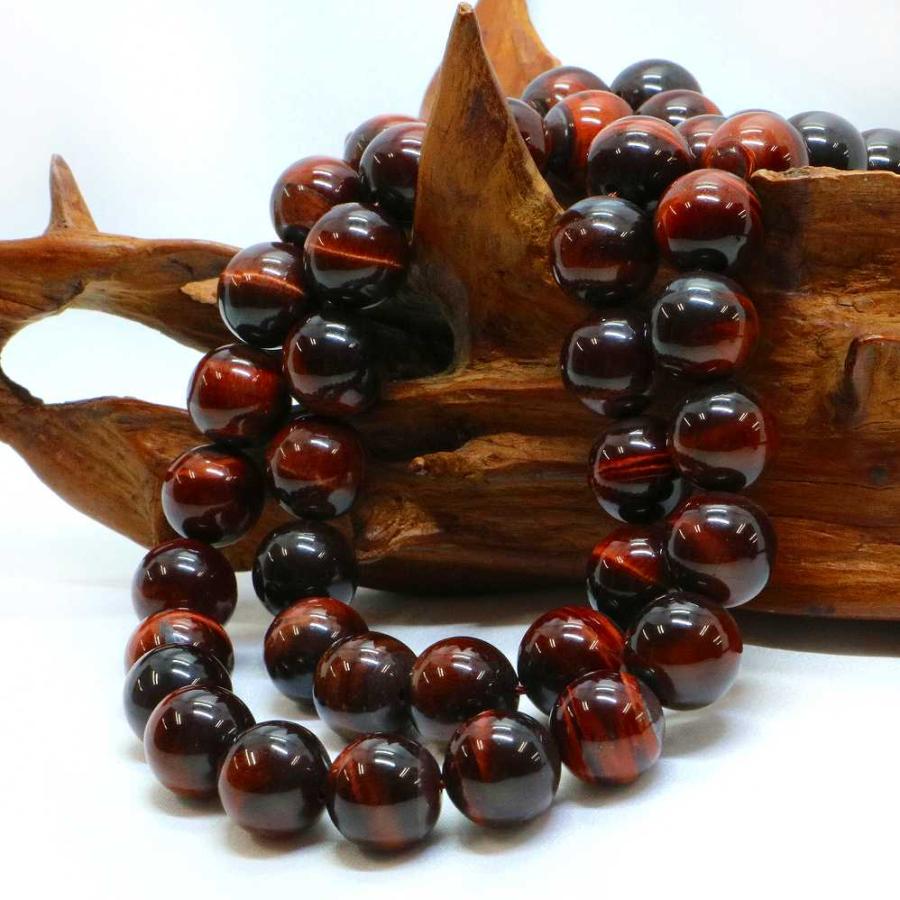 パワーストーン 天然石 ブレスレット レッドタイガーアイ 丸玉 12mm 数珠 念珠 Bracelet お試し価格 |  | 11