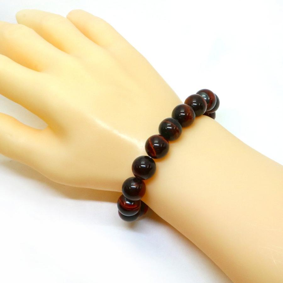 パワーストーン 天然石 ブレスレット レッドタイガーアイ 丸玉 12mm 数珠 念珠 Bracelet お試し価格 |  | 02