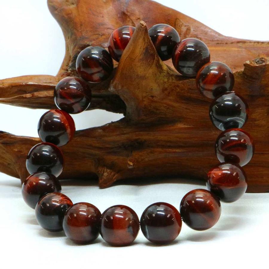 パワーストーン 天然石 ブレスレット レッドタイガーアイ 丸玉 12mm 数珠 念珠 Bracelet お試し価格 |  | 03