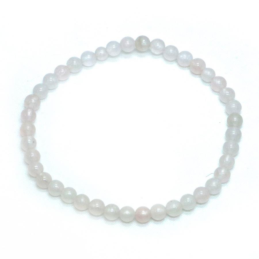 パワーストーン 天然石 ブレスレット ローズクォーツ 丸玉 4.5〜5ｍｍ 数珠 念珠 Bracelet お試し価格 |  | 01