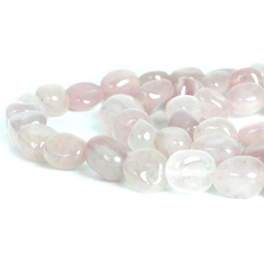 パワーストーン 天然石 ブレスレット ローズクォーツ タンブル 横幅/約10ｍｍ 数珠 念珠 Bracelet お試し価格 |  | 10