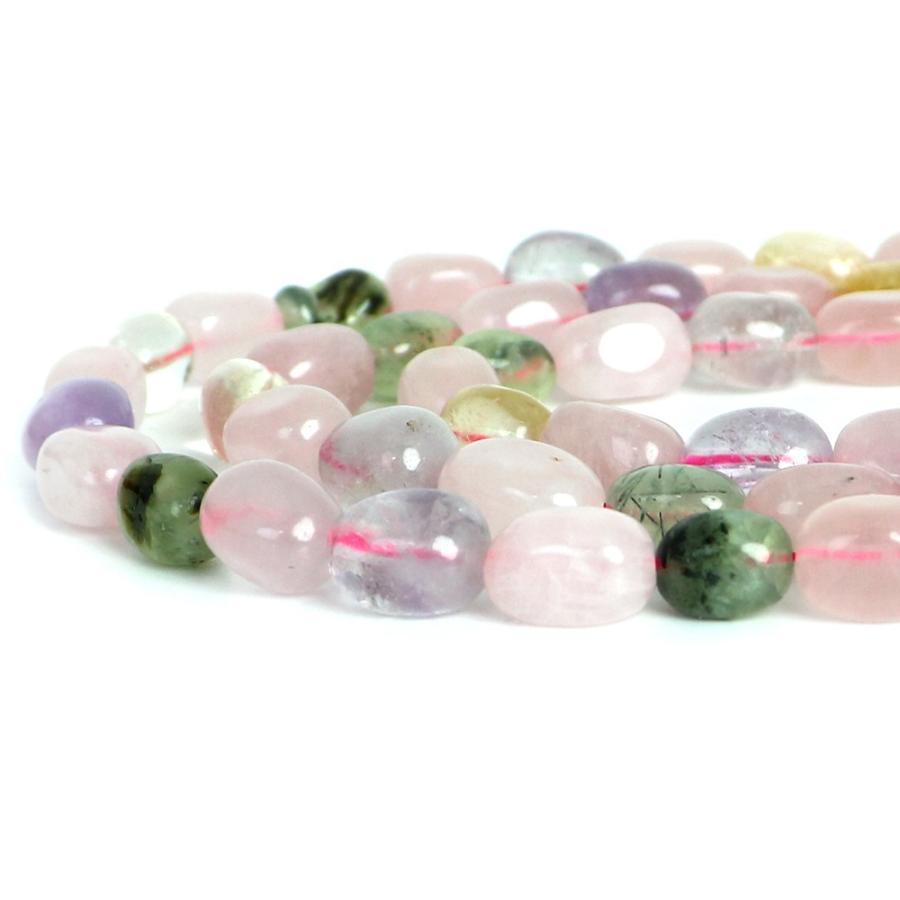 パワーストーン 天然石 ブレスレット ミックスクリスタル タンブル 横幅/約10ｍｍ 数珠 念珠 Bracelet お試し価格 |  | 10