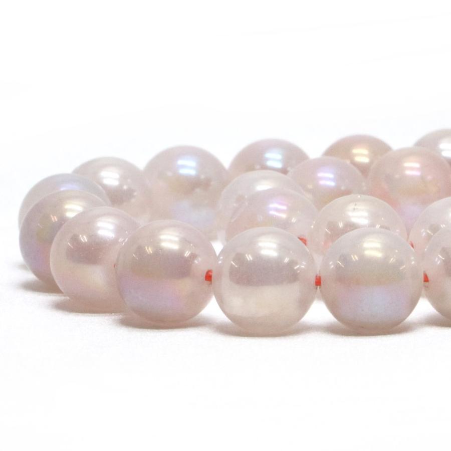 パワーストーン 天然石 ブレスレット ローズクォーツオーラ 丸玉 10mm 数珠 念珠 Bracelet お試し価格 |  | 10