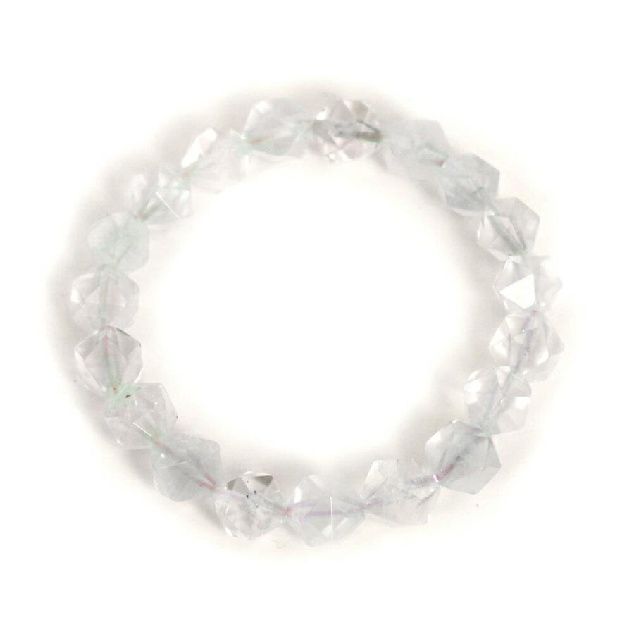 パワーストーン 天然石 ブレスレ ット ローズクォーツ【ダイヤカット】9mm 数珠 念珠 Bracelet お試し価 格 |  | 01