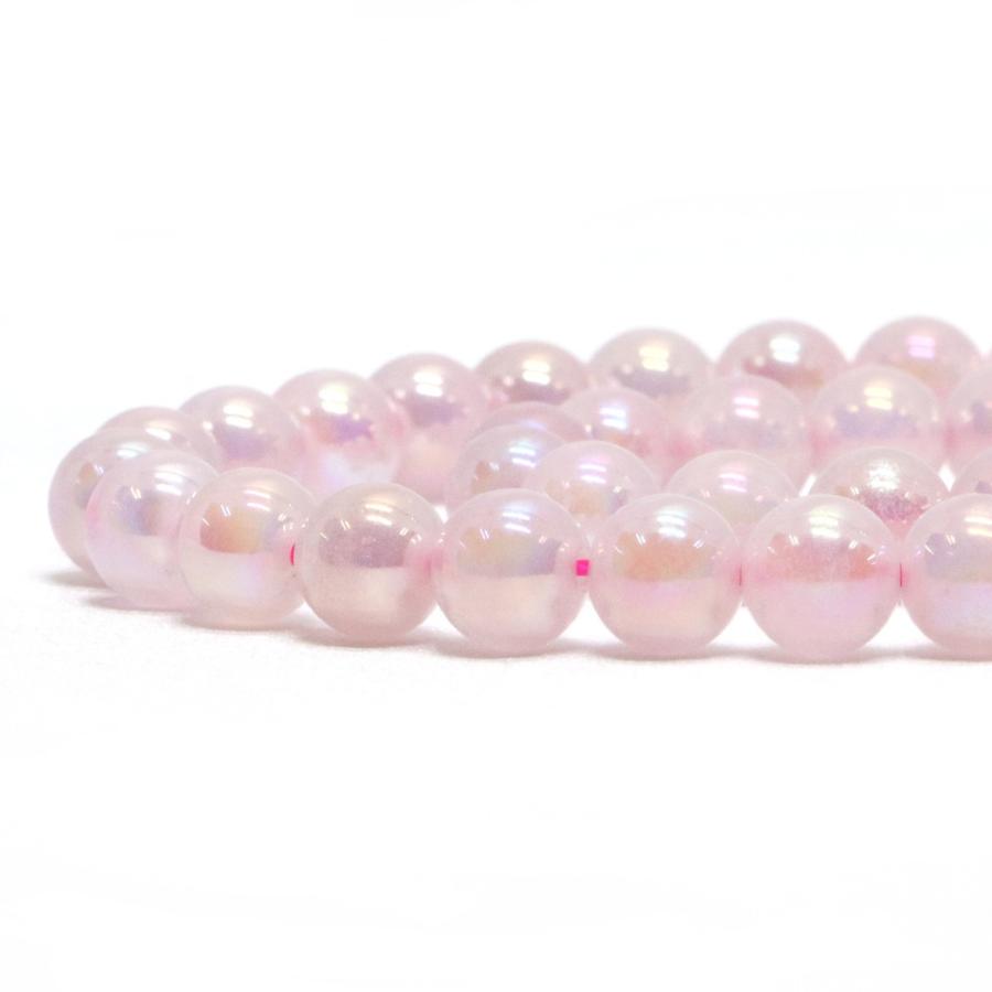 パワーストーン 天然石 ブレスレット ローズクォーツオーラ 丸玉 6mm 数珠 念珠 Bracelet お試し価格 |  | 10