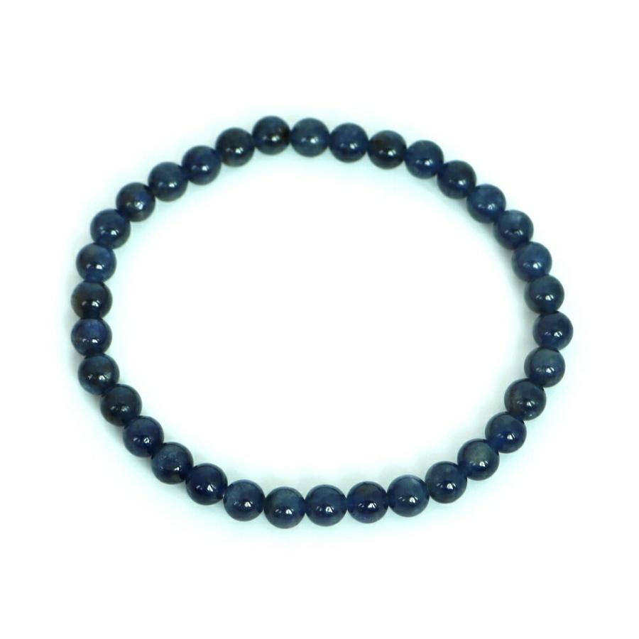 パワーストーン 天然石 ブレスレット サファイア 丸玉 5.5ｍｍ 数珠 念珠 Bracelet お試し価格の画像