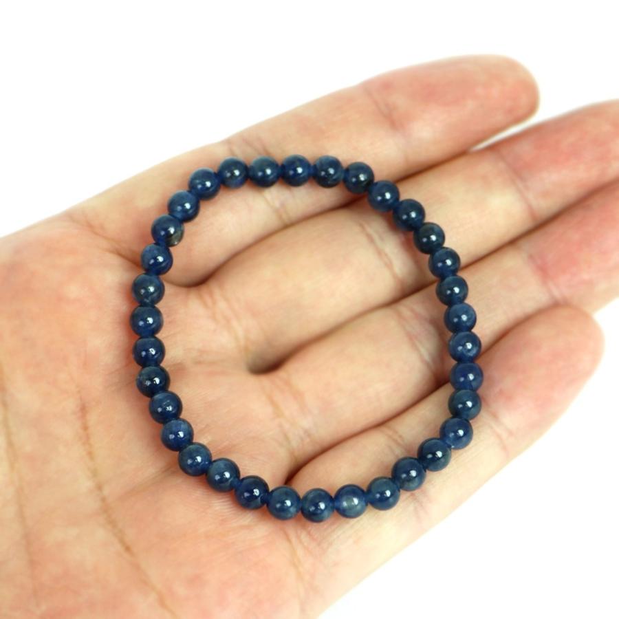 パワーストーン 天然石 ブレスレット サファイア 丸玉 5.5ｍｍ 数珠 念珠 Bracelet お試し価格の画像