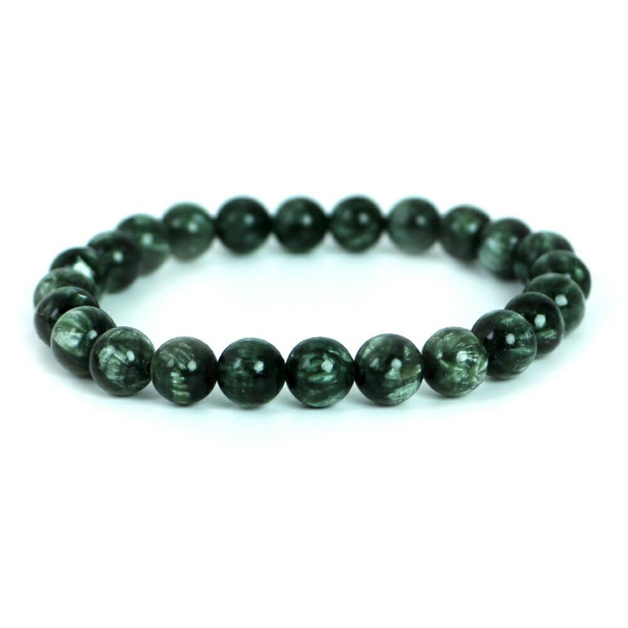 パワーストーン 天然石 ブレスレット セラフィナイト 8ｍｍ玉 数珠 念珠 Bracelet お試し価格 | 