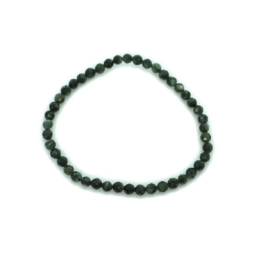 パワーストーン 天然石 ブレスレット セラフィナイト カット 4-5mm 数珠 念珠 Bracelet お試し価格 |  | 01