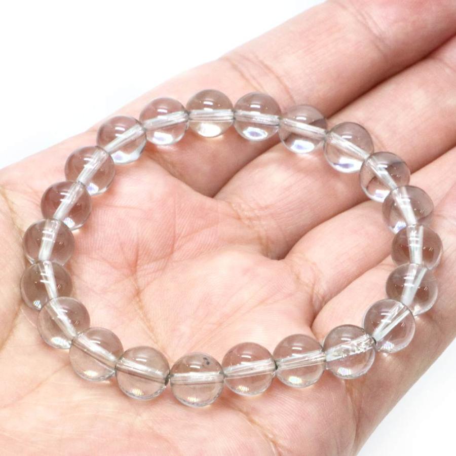 パワーストーン 天然石 ブレスレット シルバーオーラクリスタル 丸玉 8mm 数珠 念珠 Bracelet お試し価格 |  | 04