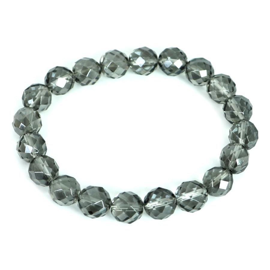 パワーストーン 天然石 ブレスレット シルバーオーラクリスタル カット 10mm 数珠 念珠 Bracelet お試し価格 |  | 01
