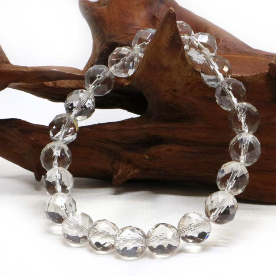 パワーストーン 天然石 ブレスレット シルバーオーラクリスタル カット 10mm 数珠 念珠 Bracelet お試し価格 |  | 03