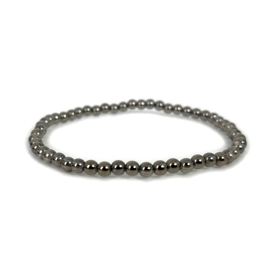 パワーストーン 天然石 ブレスレット シルバーオーラ 丸玉 4mm 数珠 念珠 Bracelet お試し価格 | 