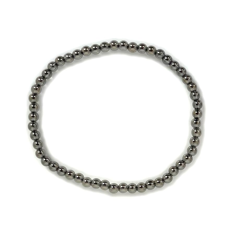 パワーストーン 天然石 ブレスレット シルバーオーラ 丸玉 4mm 数珠 念珠 Bracelet お試し価格 |  | 01