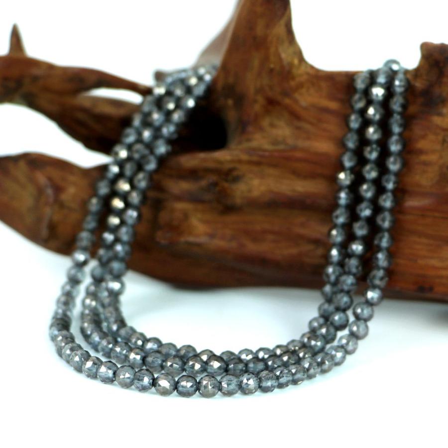 パワーストーン 天然石 ブレスレット シルバーオーラ カット 4mm 数珠 念珠 Bracelet お試し価格 |  | 11