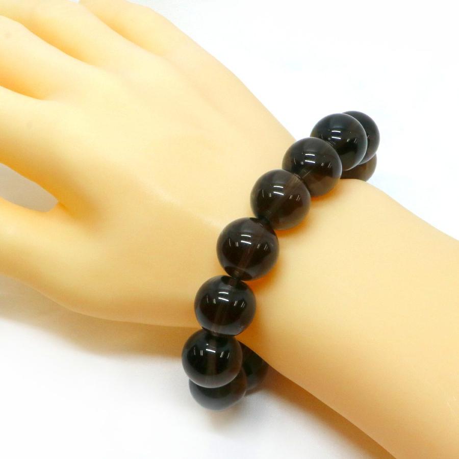 パワーストーン 天然石 ブレスレット スモーキークォーツ 丸玉