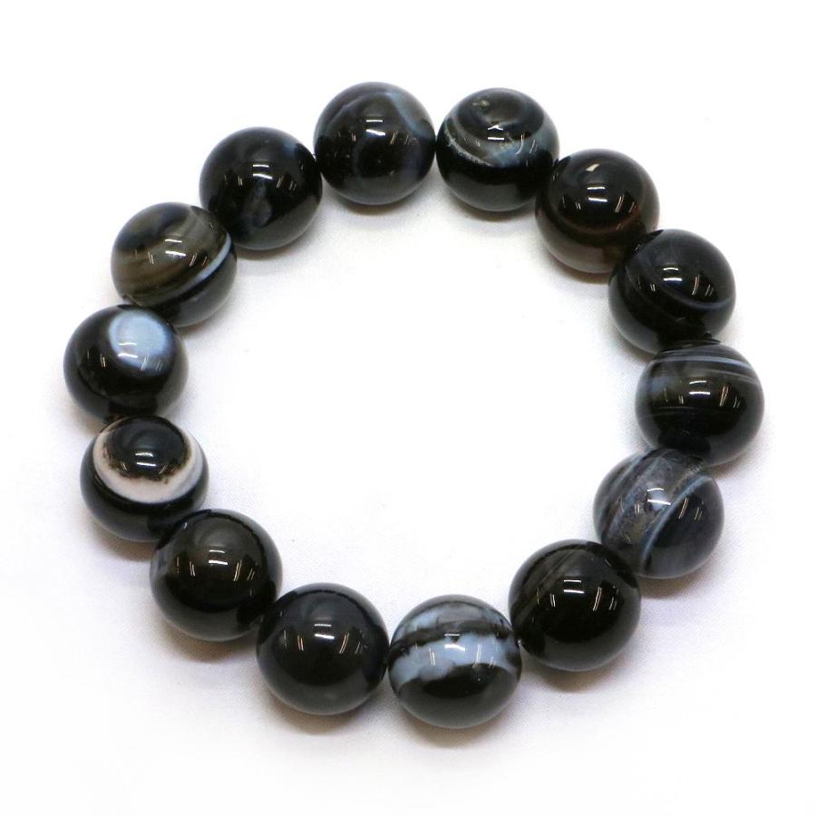 パワーストーン 天然石 ブレスレット 天眼石 縞瑪瑙 アイアゲート 丸玉