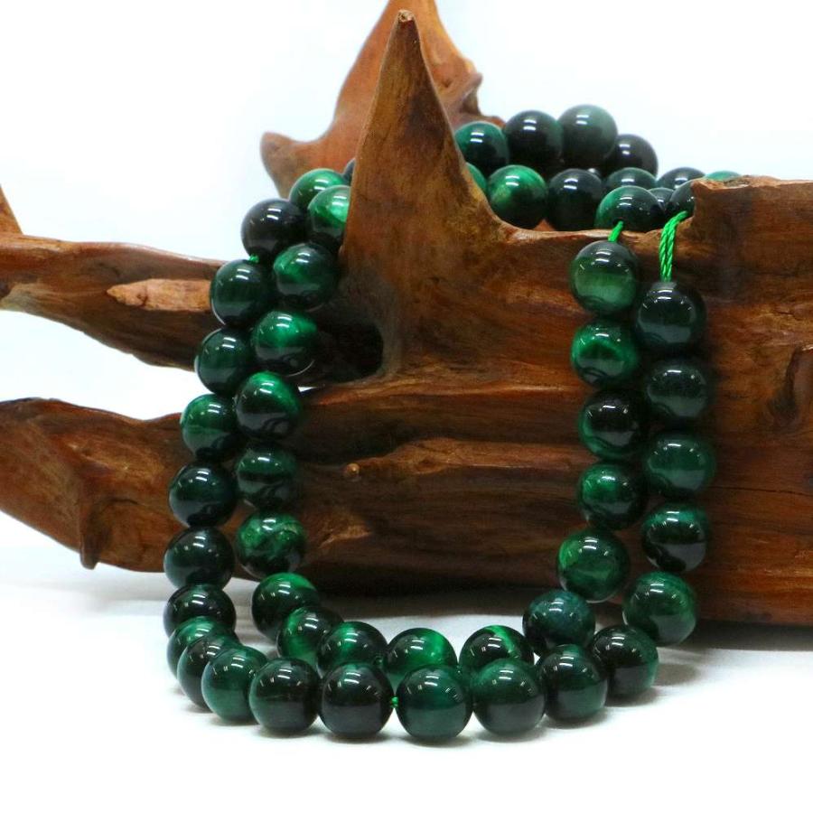 パワーストーン 天然石 ブレスレット グリーンタイガーアイ 丸玉 8mm 数珠 念珠 Bracelet お試し価格 |  | 11