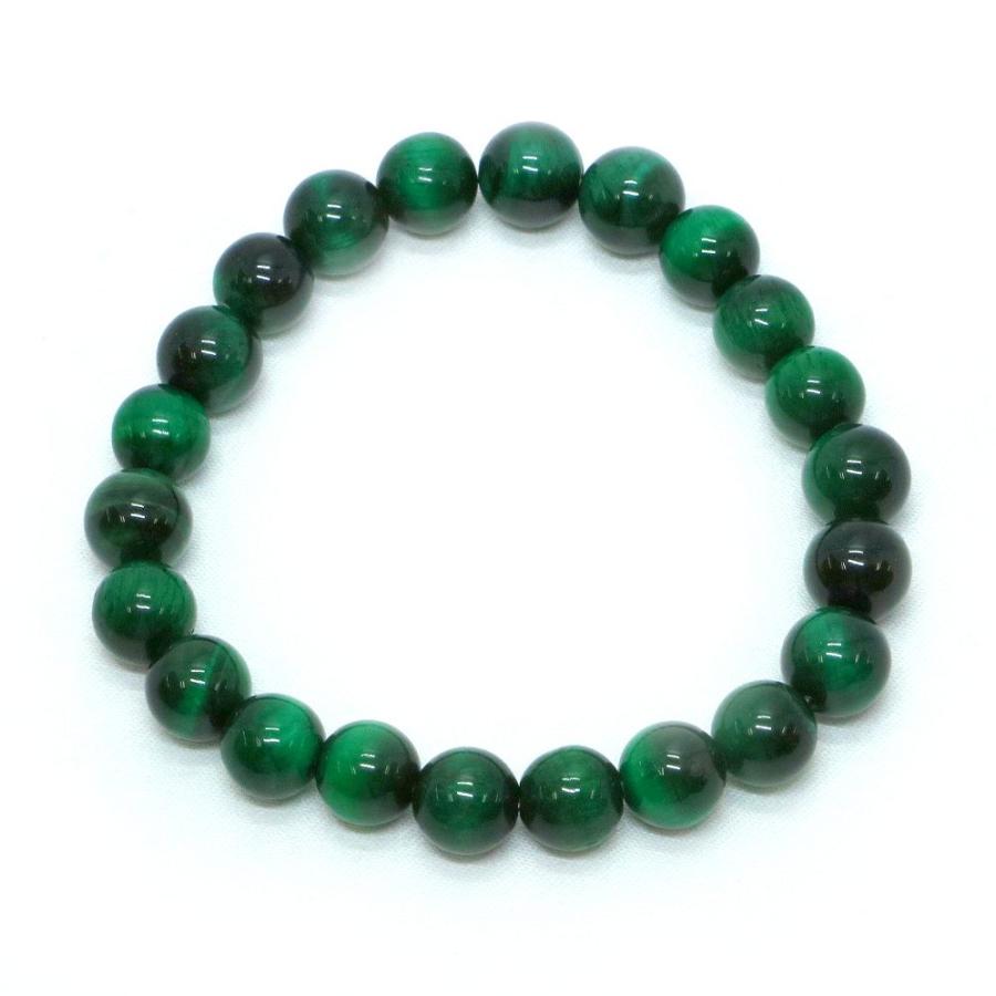 パワーストーン 天然石 ブレスレット グリーンタイガーアイ 丸玉 8mm 数珠 念珠 Bracelet お試し価格 |  | 01