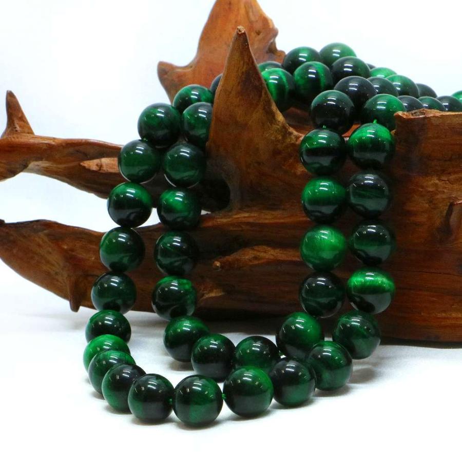 パワーストーン 天然石 ブレスレット グリーンタイガーアイ 丸玉 10mm 数珠 念珠 Bracelet お試し価格 |  | 11