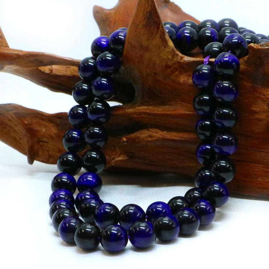 パワーストーン 天然石 ブレスレット パープルタイガーアイ 丸玉 8mm 数珠 念珠 Bracelet お試し価格 |  | 11