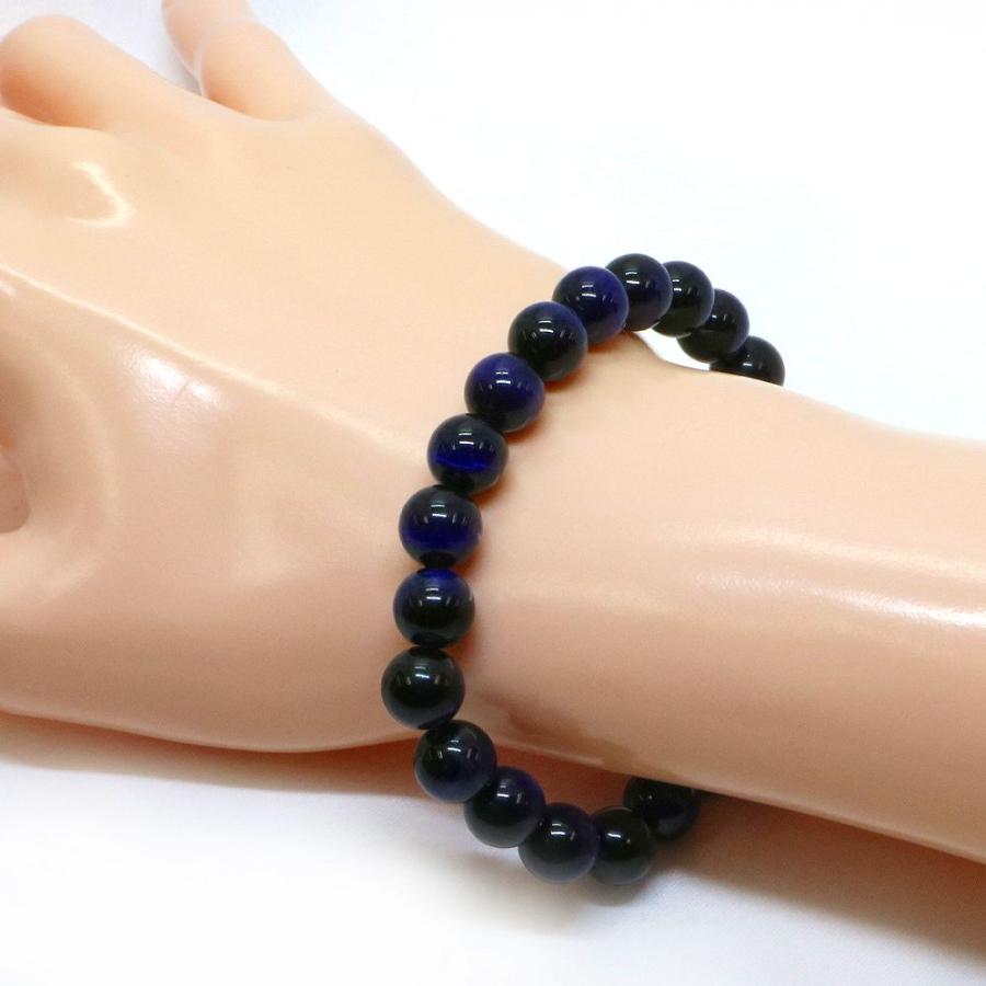 パワーストーン 天然石 ブレスレット パープルタイガーアイ 丸玉 8mm 数珠 念珠 Bracelet お試し価格 |  | 02