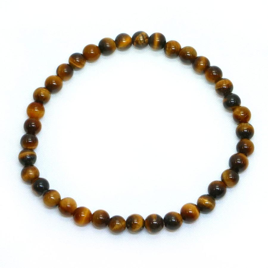 パワーストーン 天然石 ブレスレット タイガーアイ 丸玉 4mm 数珠 念珠 Bracelet お試し価格 |  | 01