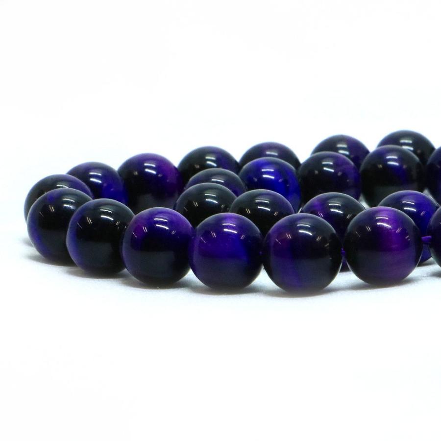 パワーストーン 天然石 ブレスレット パープルタイガーアイ 丸玉 10mm 数珠 念珠 Bracelet お試し価格 |  | 10