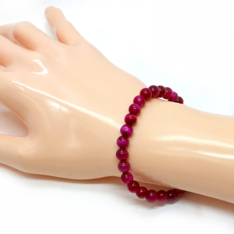 パワーストーン 天然石 ブレスレット ローズタイガーアイ 丸玉 6mm 数珠 念珠 Bracelet お試し価格 |  | 02