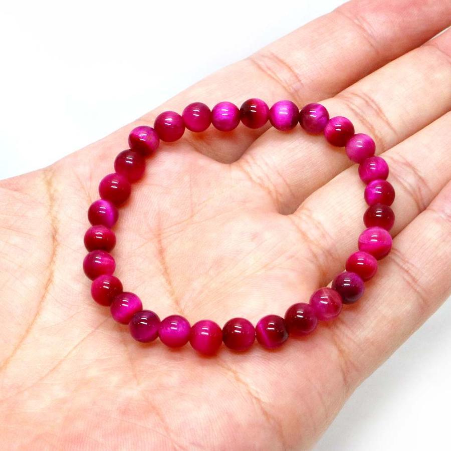 パワーストーン 天然石 ブレスレット ローズタイガーアイ 丸玉 6mm 数珠 念珠 Bracelet お試し価格 |  | 04