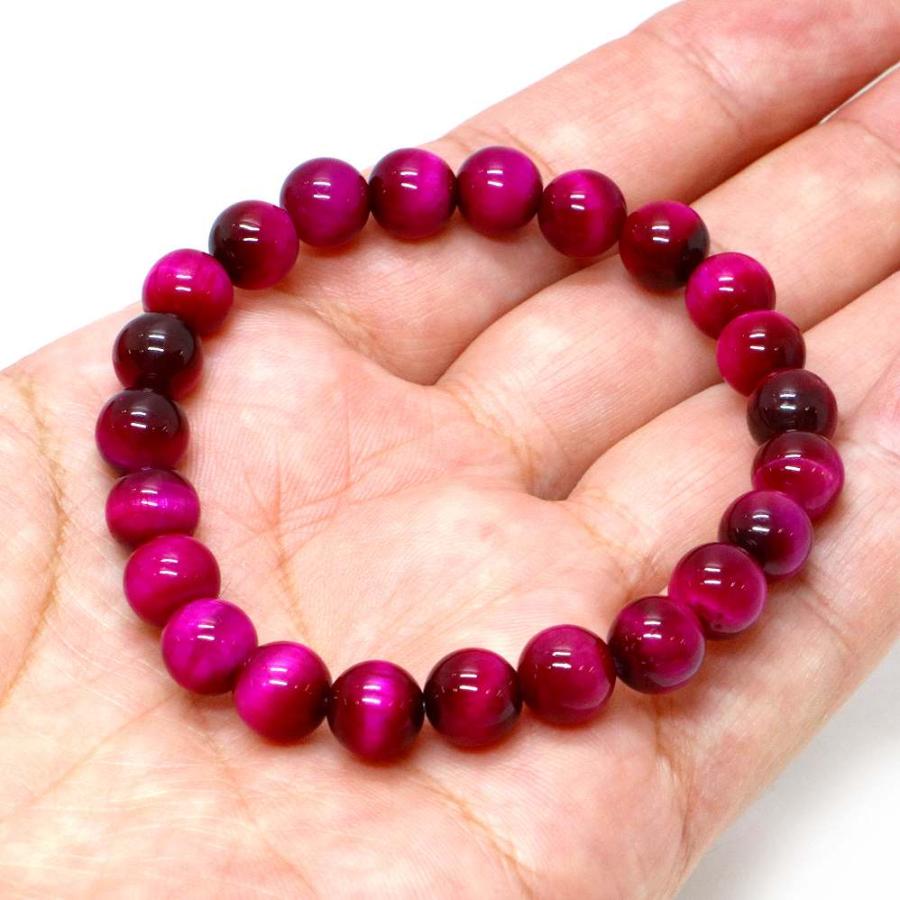 パワーストーン 天然石 ブレスレット ローズタイガーアイ 丸玉 8mm 数珠 念珠 Bracelet お試し価格 |  | 04