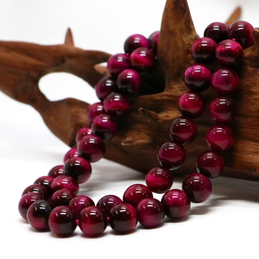 パワーストーン 天然石 ブレスレット ローズタイガーアイ 丸玉 10mm 数珠 念珠 Bracelet お試し価格 |  | 11