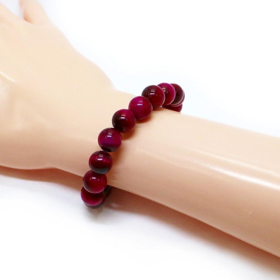 パワーストーン 天然石 ブレスレット ローズタイガーアイ 丸玉 10mm 数珠 念珠 Bracelet お試し価格 |  | 02