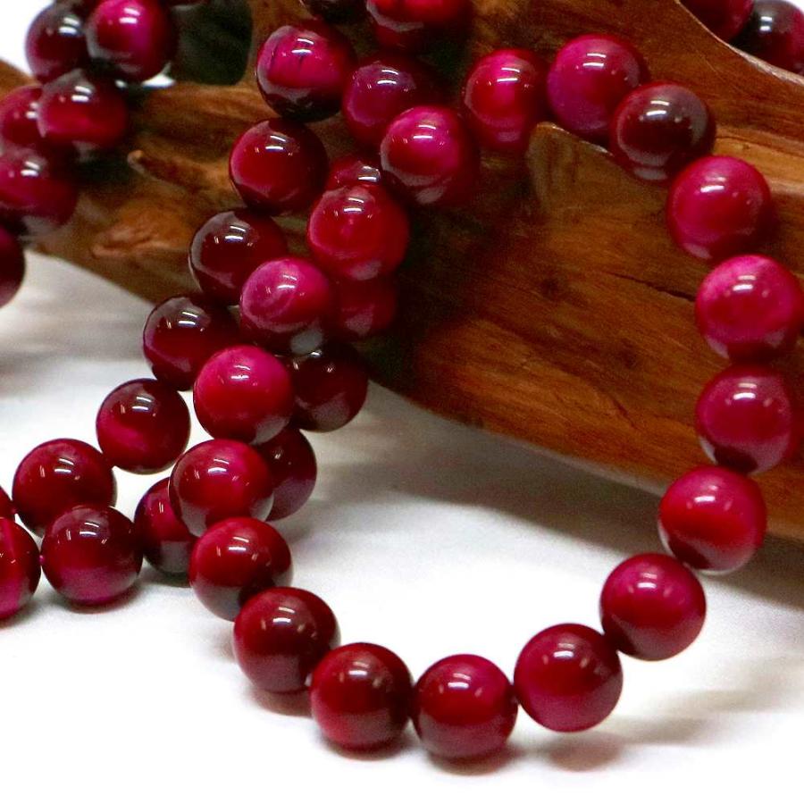 パワーストーン 天然石 ブレスレット ローズタイガーアイ 丸玉 10mm 数珠 念珠 Bracelet お試し価格 |  | 03