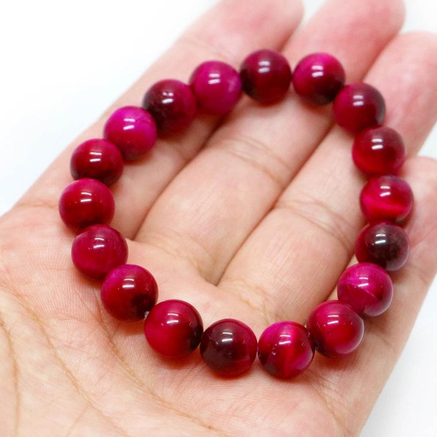 パワーストーン 天然石 ブレスレット ローズタイガーアイ 丸玉 10mm 数珠 念珠 Bracelet お試し価格 |  | 04