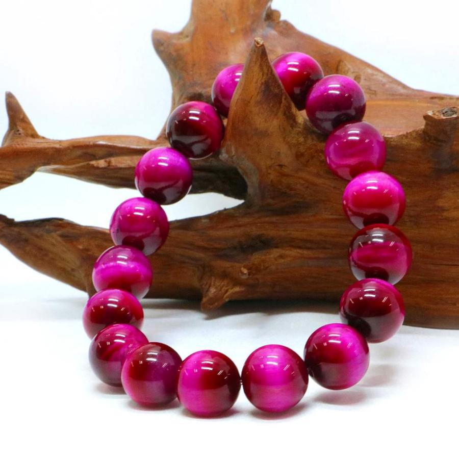 パワーストーン 天然石 ブレスレット ローズタイガーアイ 丸玉 12mm 数珠 念珠 Bracelet お試し価格 |  | 03