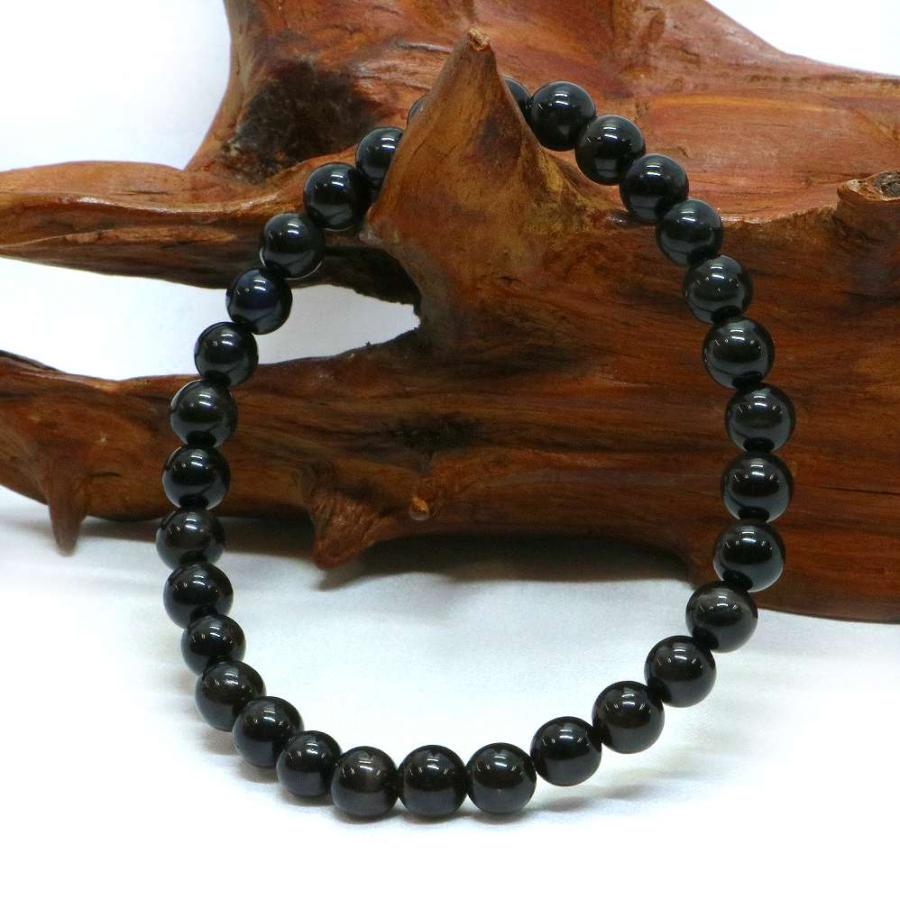 パワーストーン 天然石 ブレスレット ブラックタイガーアイ 丸玉 6mm 数珠 念珠 Bracelet お試し価格 |  | 03