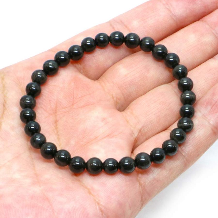 パワーストーン 天然石 ブレスレット ブラックタイガーアイ 丸玉 6mm 数珠 念珠 Bracelet お試し価格 |  | 04