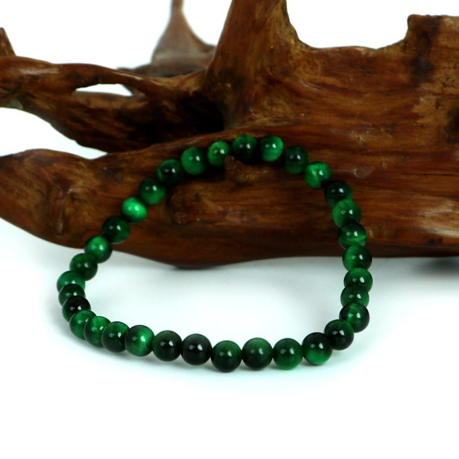 パワーストーン 天然石 ブレスレ ット グリーンタイガーアイ【丸玉】6mm 数珠 念珠 Bracelet お試し価 格 |  | 02