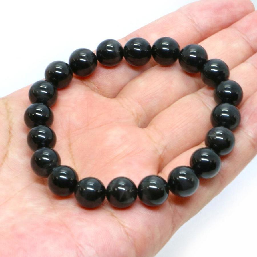 パワーストーン 天然石 ブレスレット ブラックタイガーアイ 丸玉 10mm 数珠 念珠 Bracelet お試し価格 |  | 04