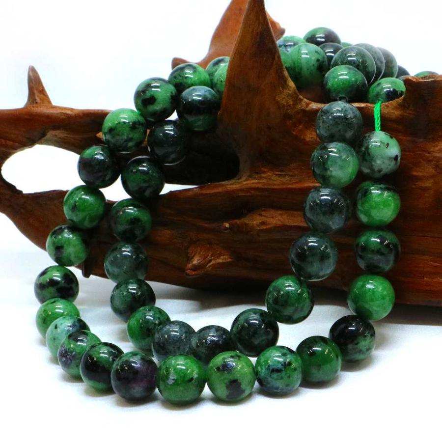 パワーストーン 天然石 ブレスレット ゾイサイト 丸玉 10mm 数珠 念珠 Bracelet お試し価格 |  | 11