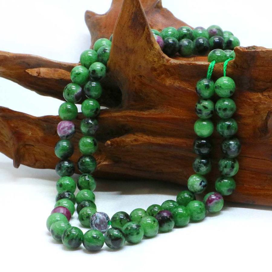 パワーストーン 天然石 ブレスレット ゾイサイト 丸玉 6mm 数珠 念珠 Bracelet お試し価格 |  | 11